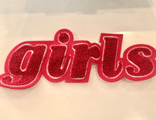 Load image into Gallery viewer, Girls Original Red Iron-on Chenille Patch
